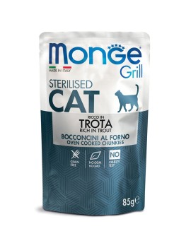 Monge Grill Stérilisé Sachet à la truite, 85 g