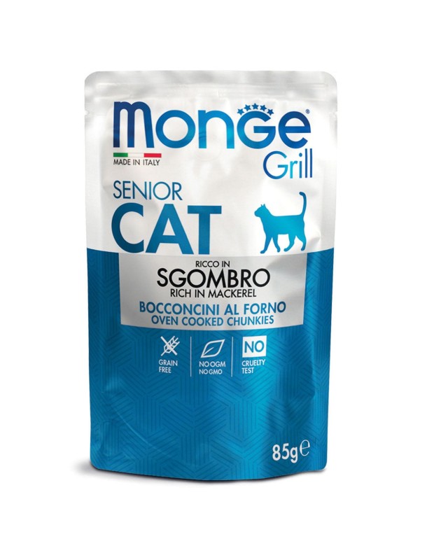 Monge Grill Senior Sachet au maquereau, 85 g