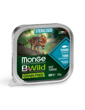 Monge BWild Grain free stérilisé Barquette au thon, 100 g
