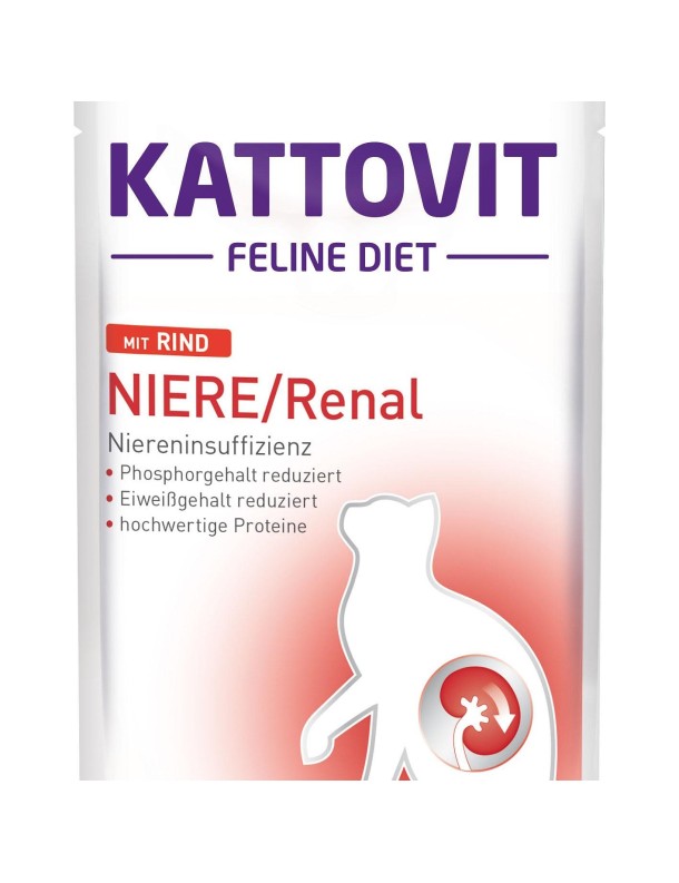 Kattovit Rénal Sachet au boeuf 85 g