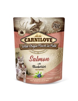 Carnilove Puppy Saumon&myrtilles sachet pâté 300 g