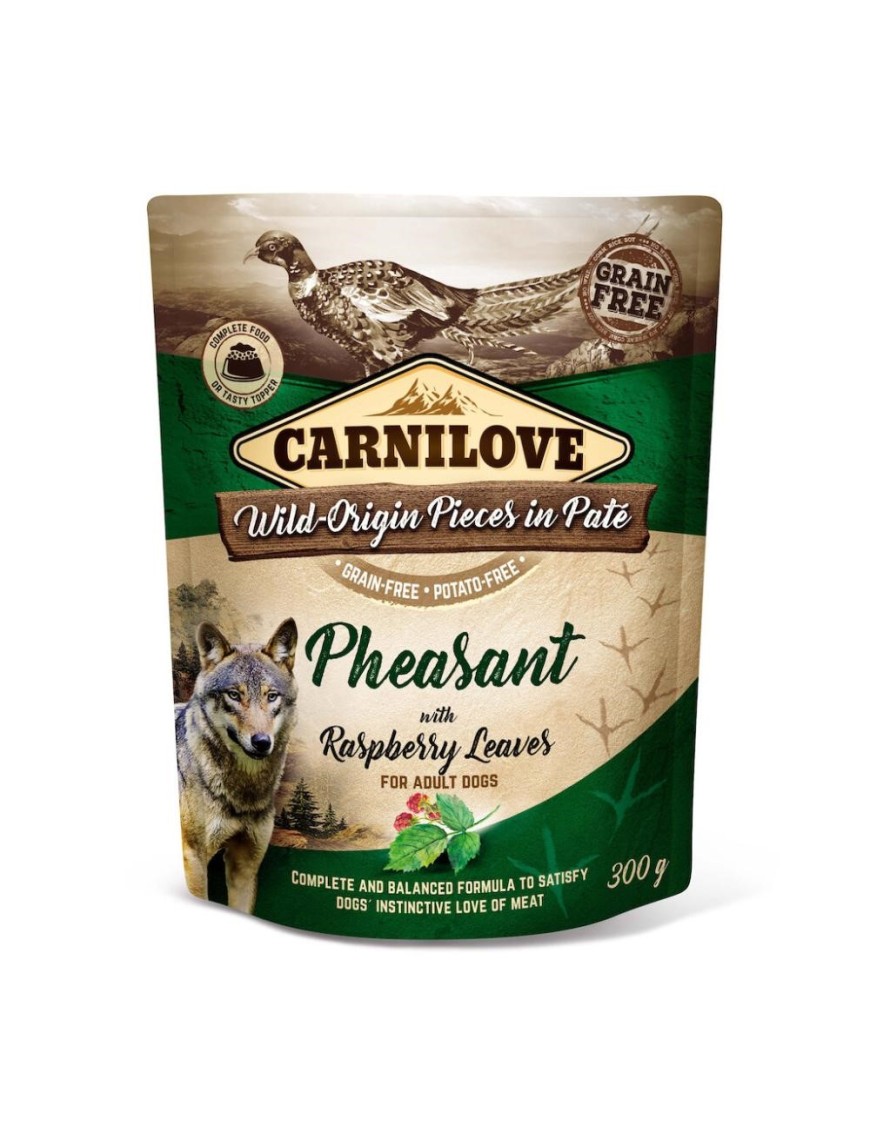 Carnilove Faisan&feuilles de framboisier sachet pâté 300 g