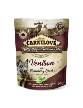 Carnilove Cerf&feuilles de fraisier sachet pâté 300 g