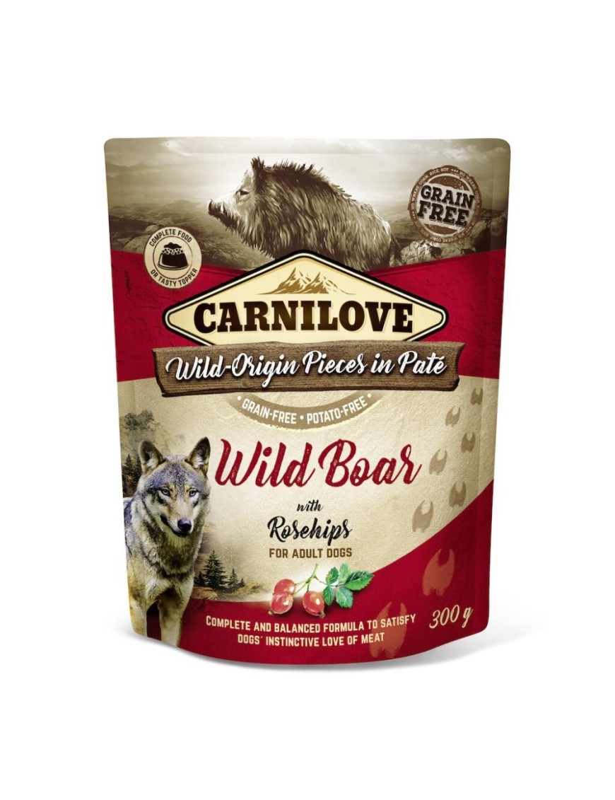 Carnilove Sanglier&églantines sachet pâté 300 g