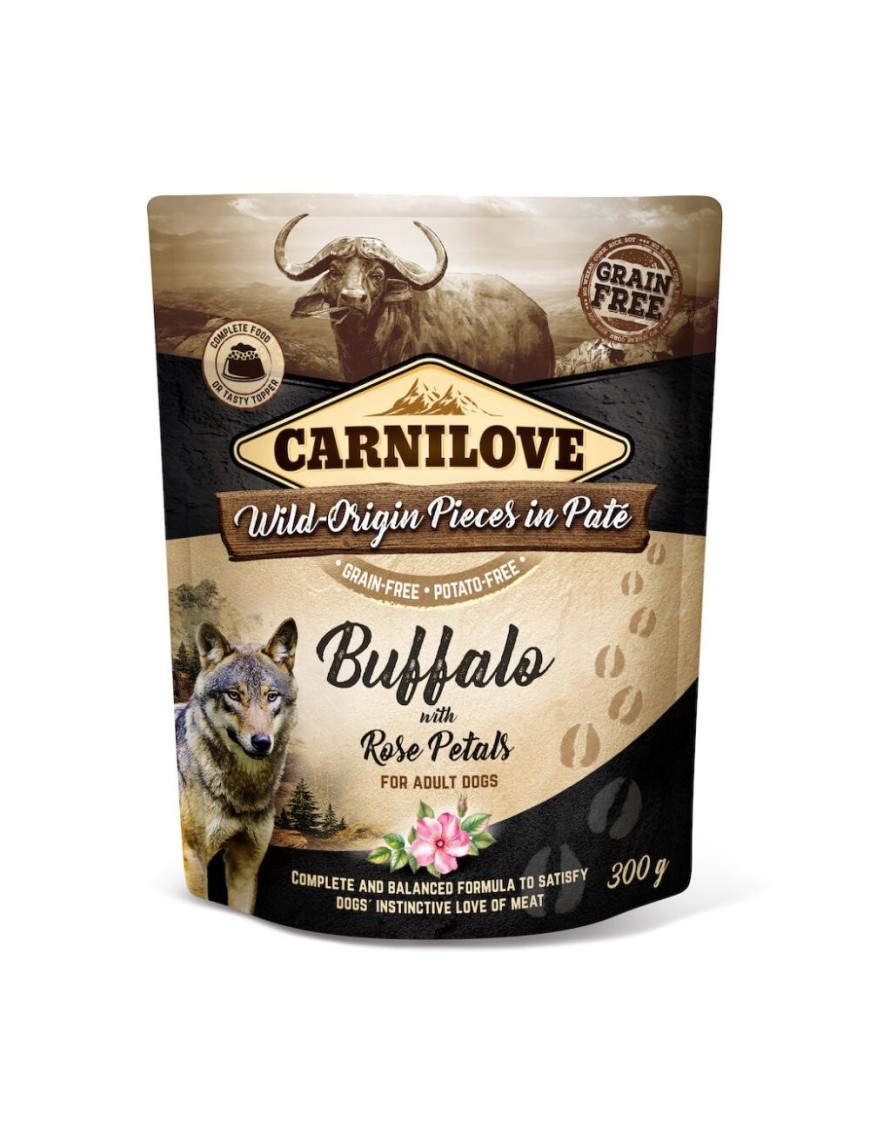 Carnilove Buffle&pétales de rose sachet pâté 300 g