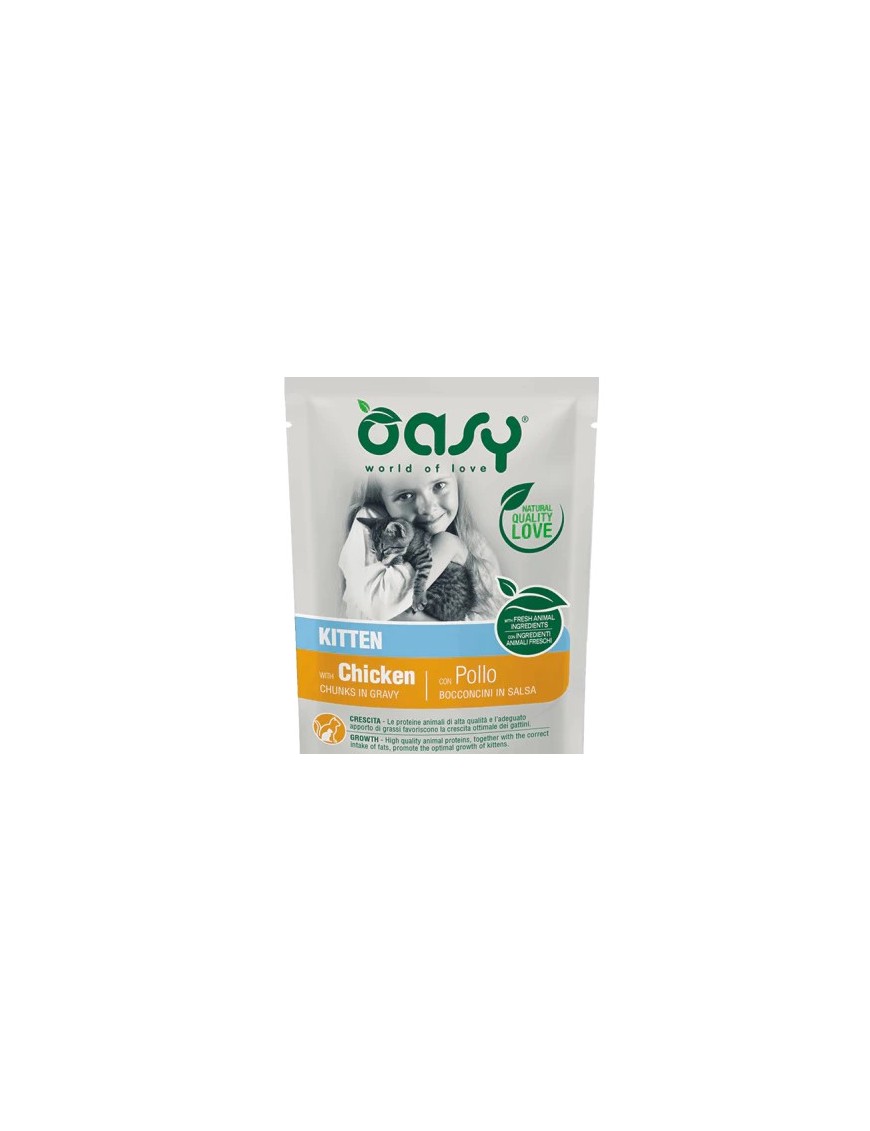 Oasy Poulet chaton sachet en sauce 85 g