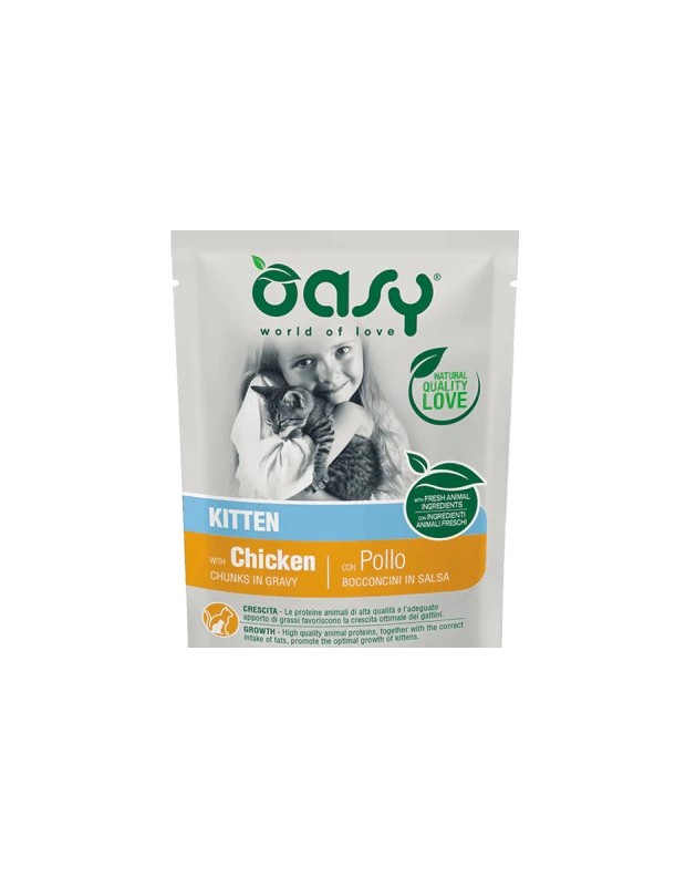 Oasy Poulet chaton sachet en sauce 85 g