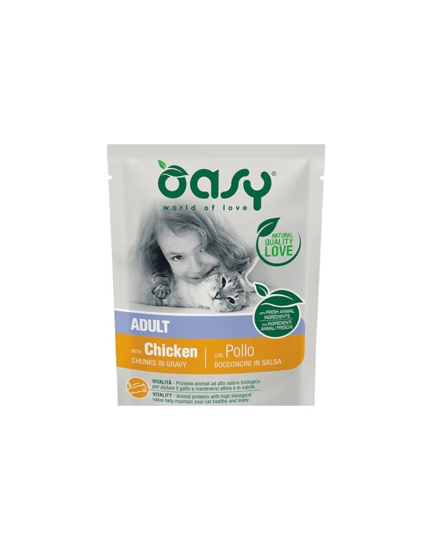Oasy Adulte Poulet sachet en sauce 85 g