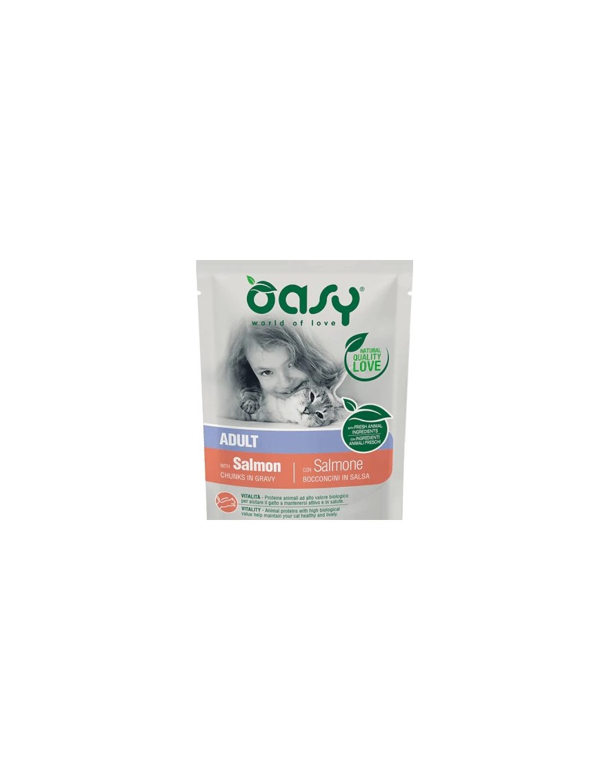 Oasy Adulte Saumon sachet en sauce 85 g