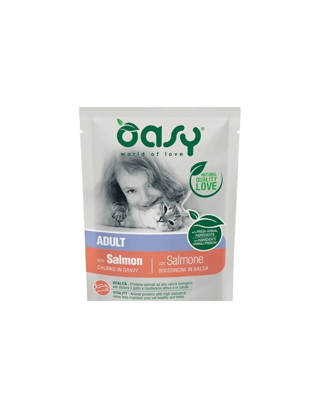 Oasy Adulte Saumon sachet en sauce 85 g