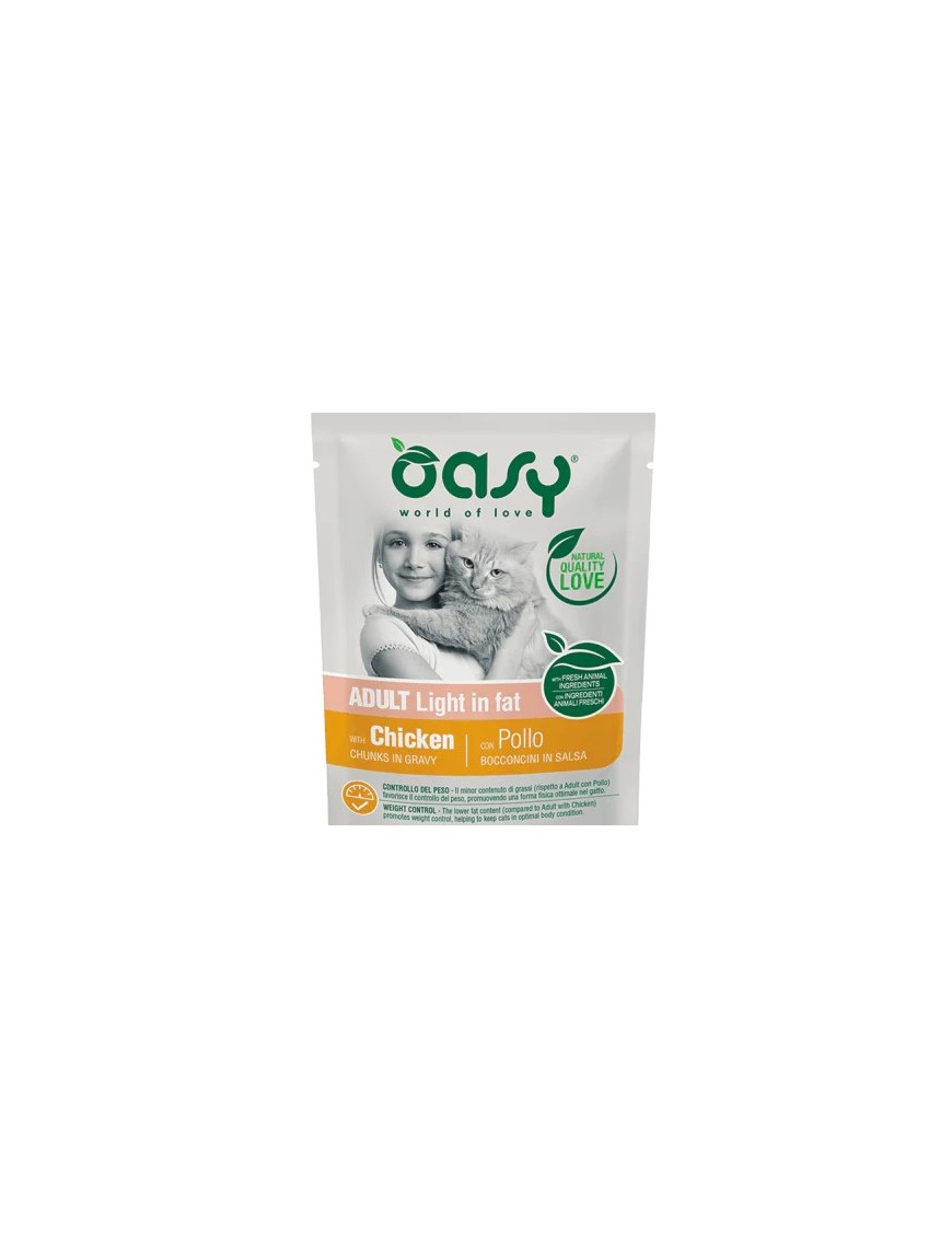 Oasy Adulte Light poulet sachet en sauce 85 g