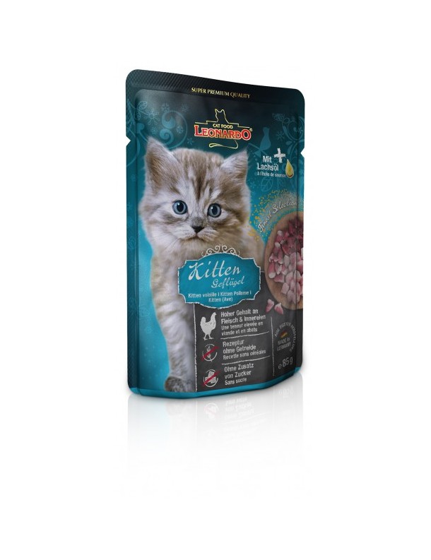 Leonardo Sachet Kitten Volaille 85 g