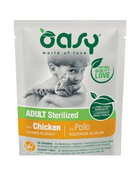 Oasy Adulte Stérilisé poulet sachet en sauce 85 g