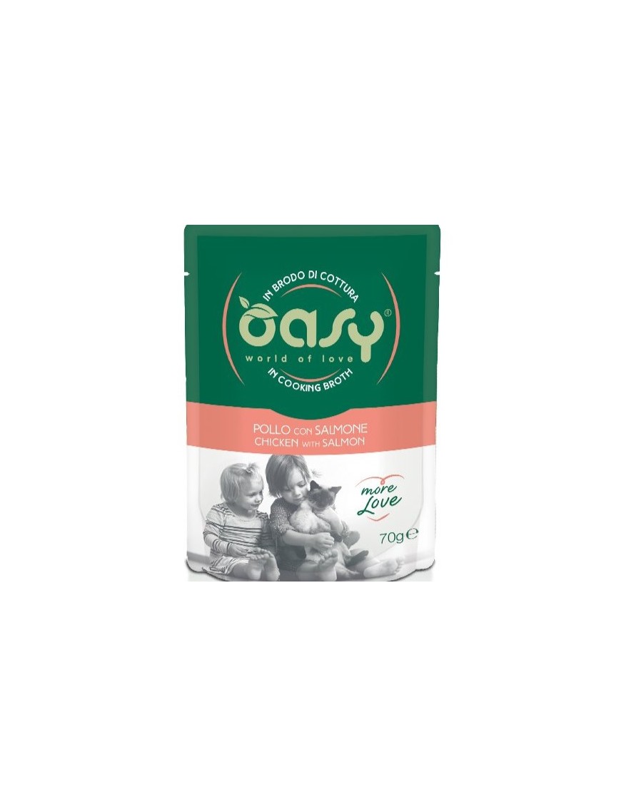 Oasy More Love Adulte Poulet & saumon sachet 70 g