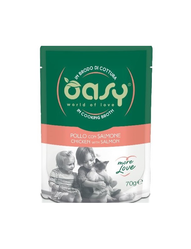 Oasy More Love Adulte Poulet & saumon sachet 70 g