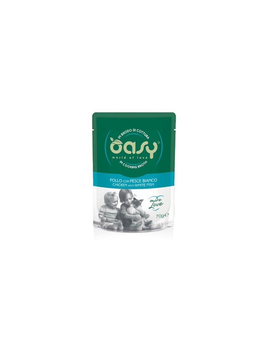 Oasy More Love Adulte Poulet & poisson blanc sachet 70 g