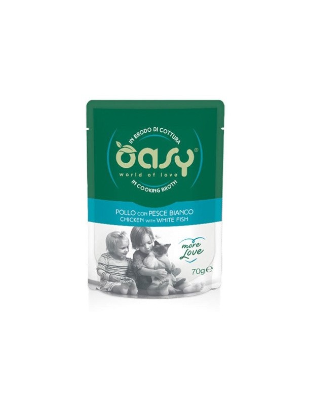 Oasy More Love Adulte Poulet & poisson blanc sachet 70 g