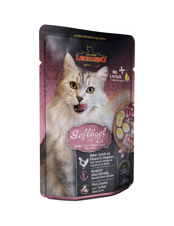 Leonardo Sachet adulte Volaille & oeuf 85 g