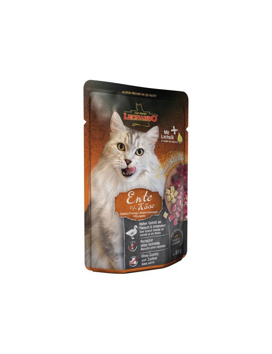 Leonardo Sachet adulte Canard & fromage 85 g