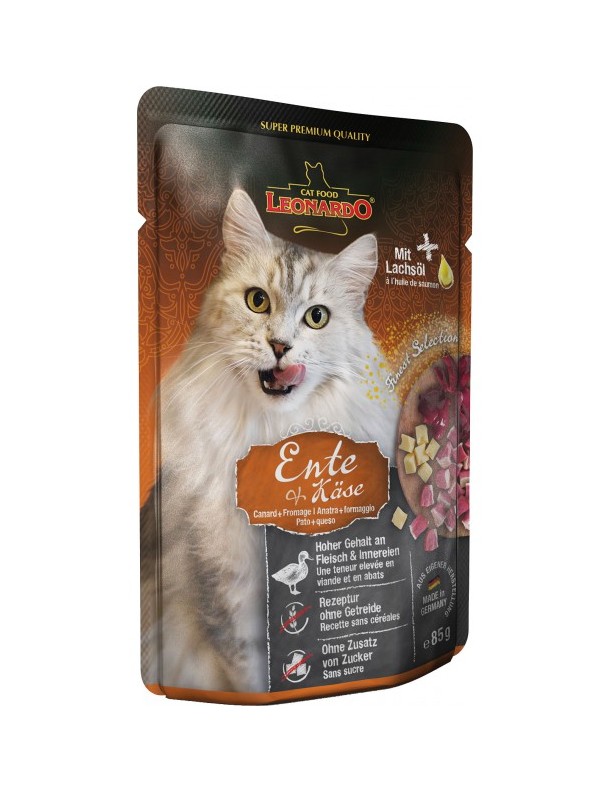 Leonardo Sachet adulte Canard & fromage 85 g