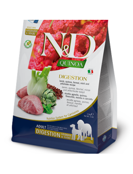 Farmina N&D Quinoa Med&maxi Digestion Agneau&Fenouil