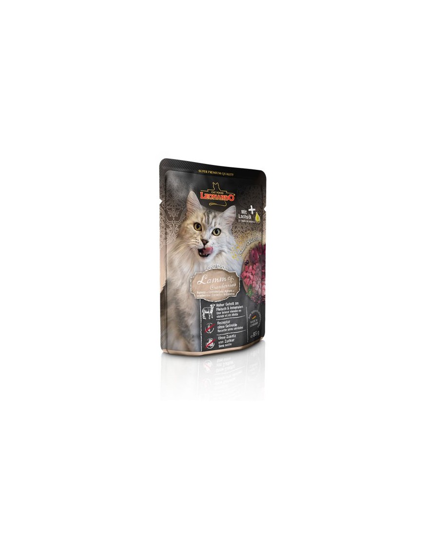 Leonardo Sachet adulte Agneau & canneberges 85 g