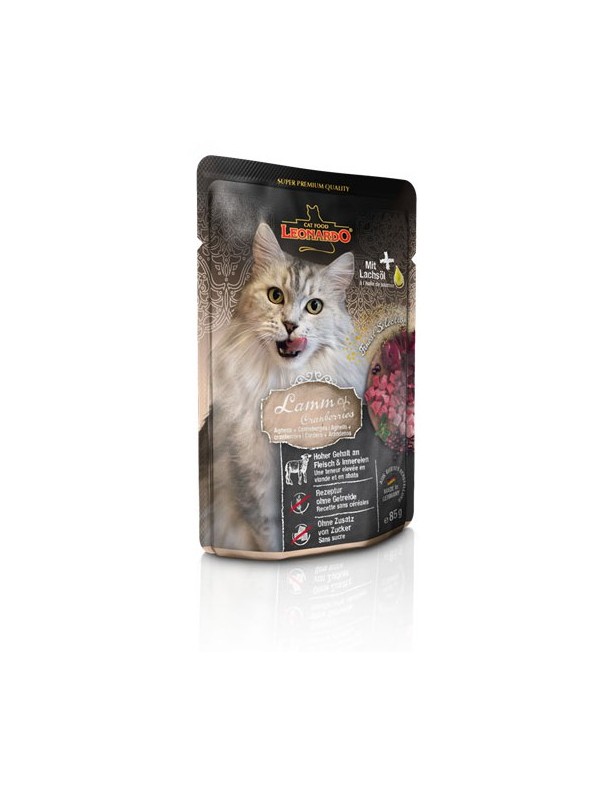 Leonardo Sachet adulte Agneau & canneberges 85 g