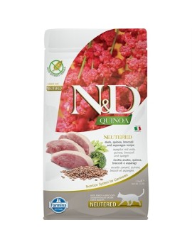 Farmina N&D Quinoa Neutered Canard, brocoli&asperge