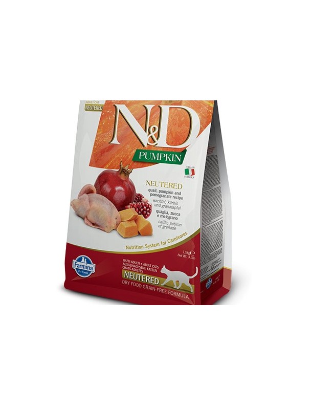Farmina N&D Potiron Neutered Caille