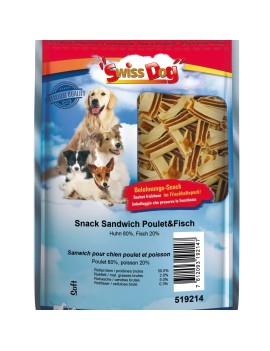 SwissDog Sandwich au poulet&poisson