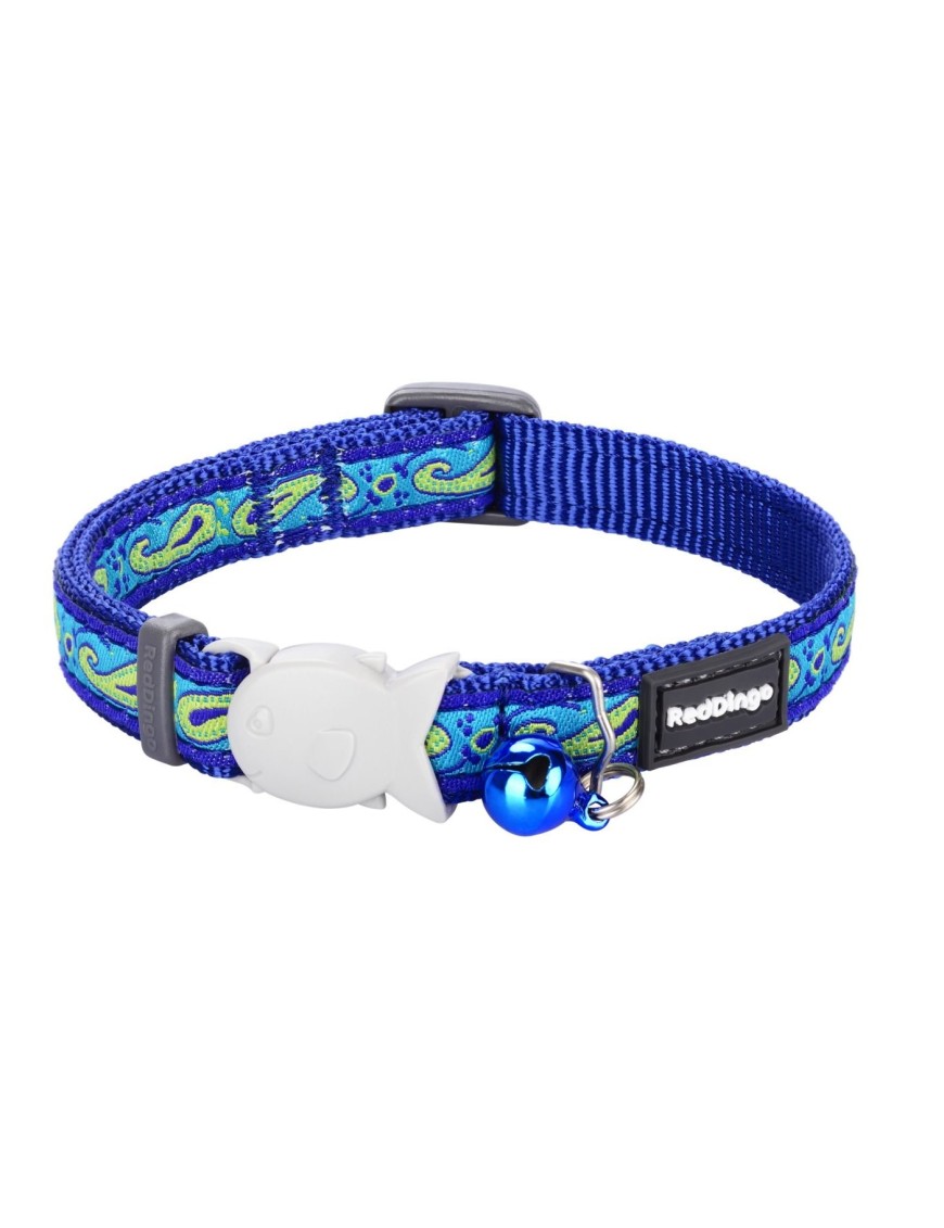 RedDingo Collier chat Paisley Bleu
