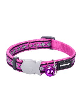 RedDingo Collier chat Poissons Fuchsia