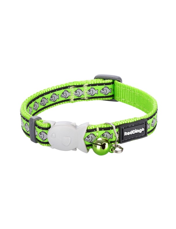 RedDingo Collier chat Poissons Vert