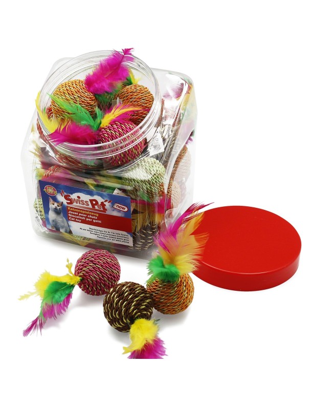 Balles spirales avec plumes