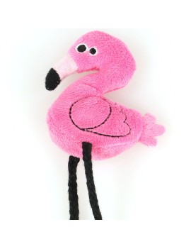 Flamant rose avec catnip