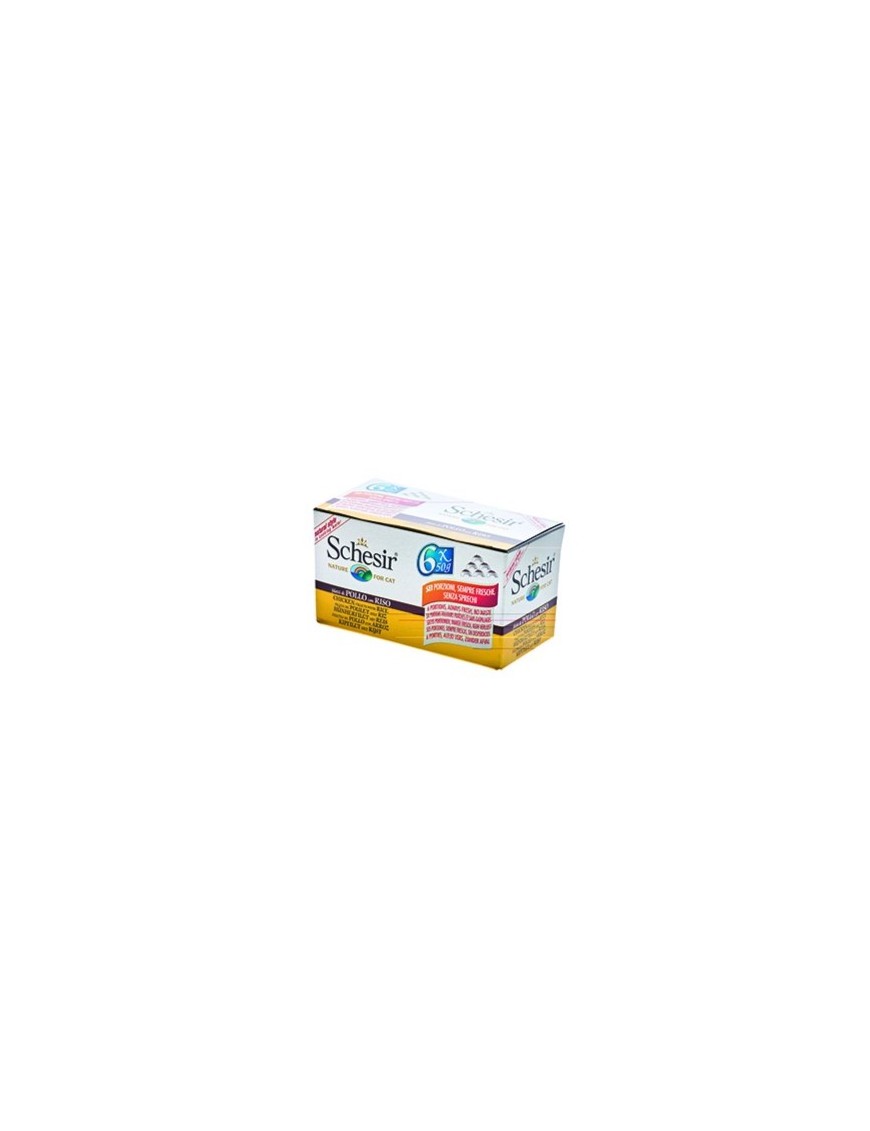 Schesir Boîtes Filet de poulet & riz 6x50 g