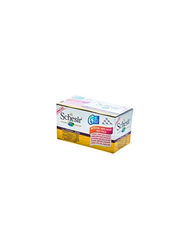 Schesir Boîtes Filet de poulet & riz 6x50 g