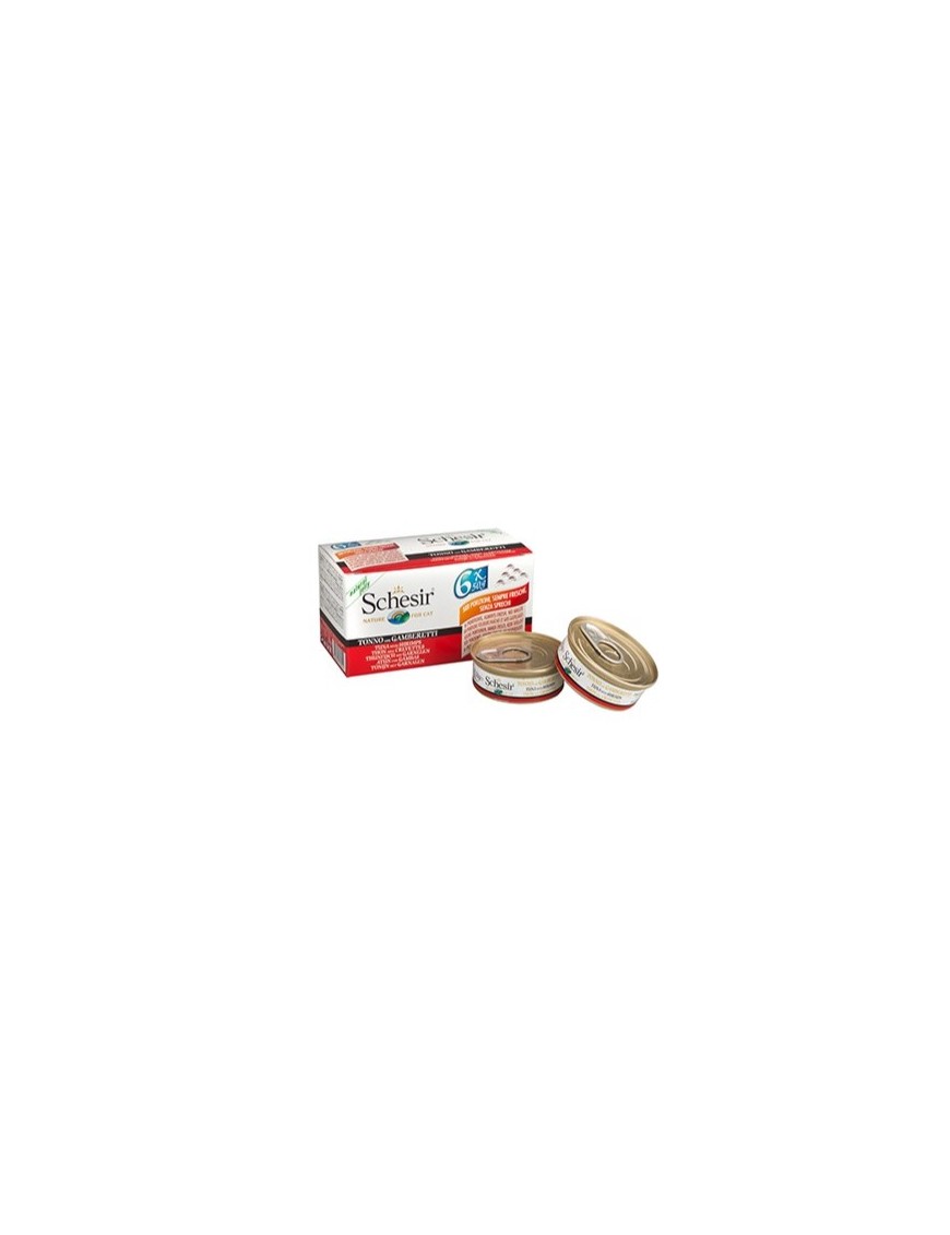 Schesir Boîtes Thon & crevettes 6x50 g