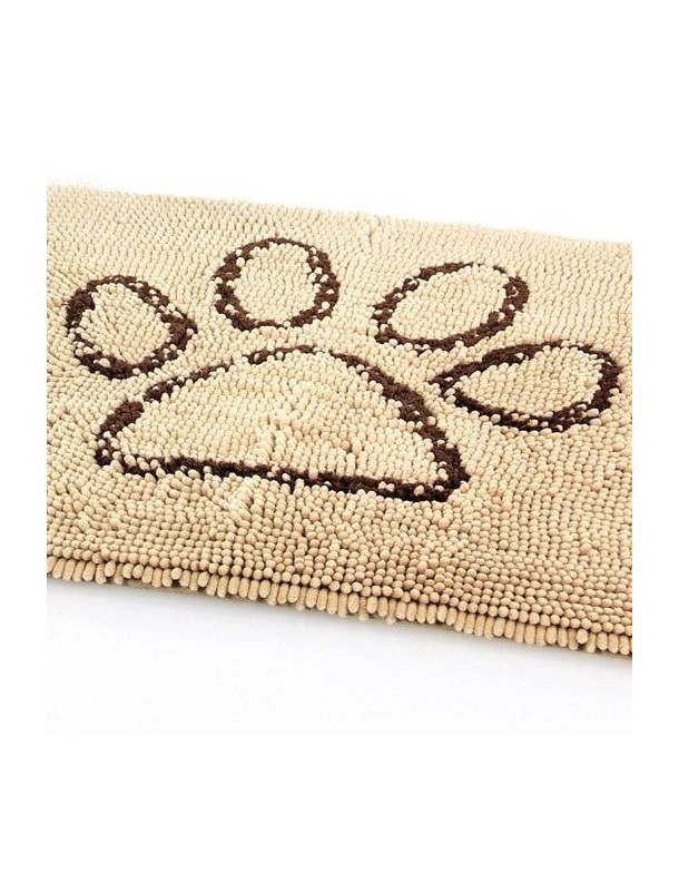 Natte Chenille Beige patte brune
