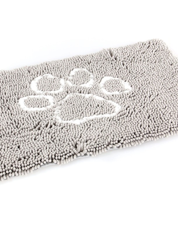 Natte Chenille Grise patte blanche