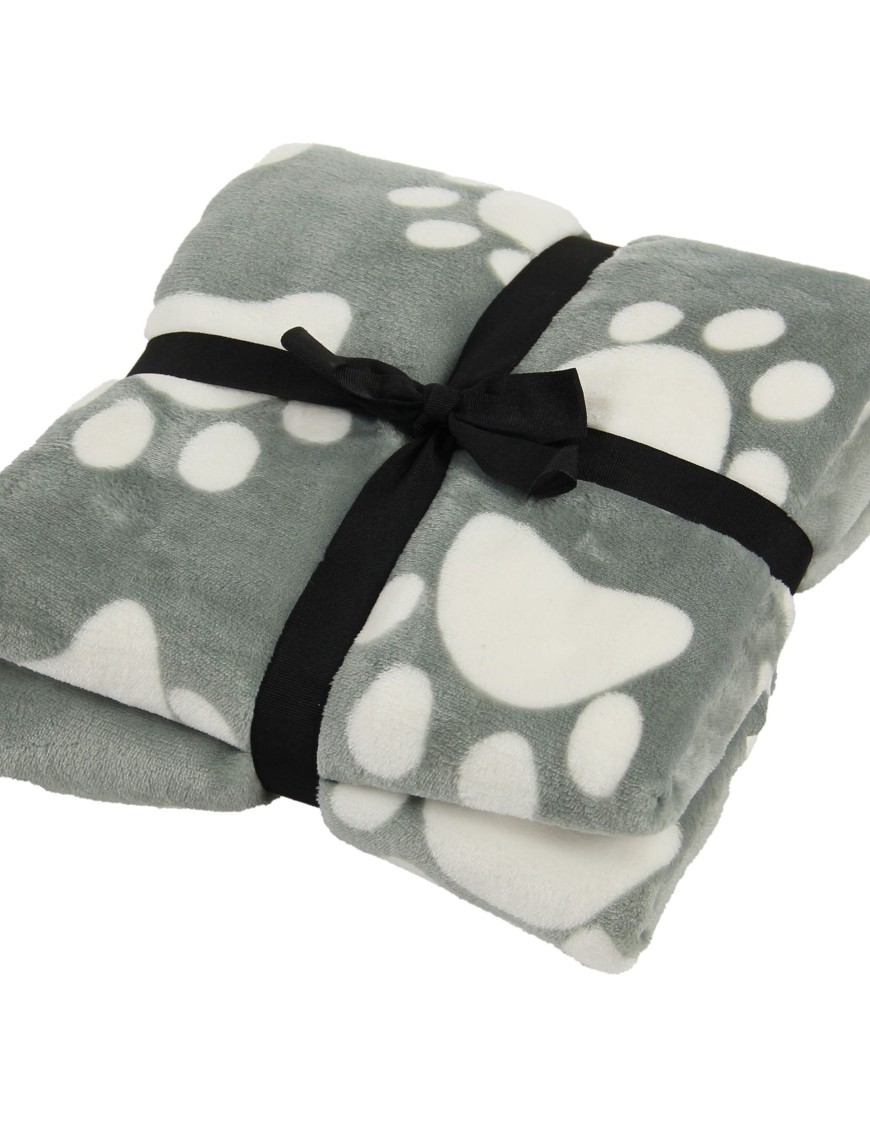 Couverture Pfötli Gris/beige