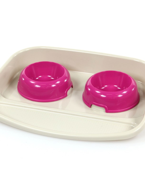 Lindo Set de gamelles rouges avec support