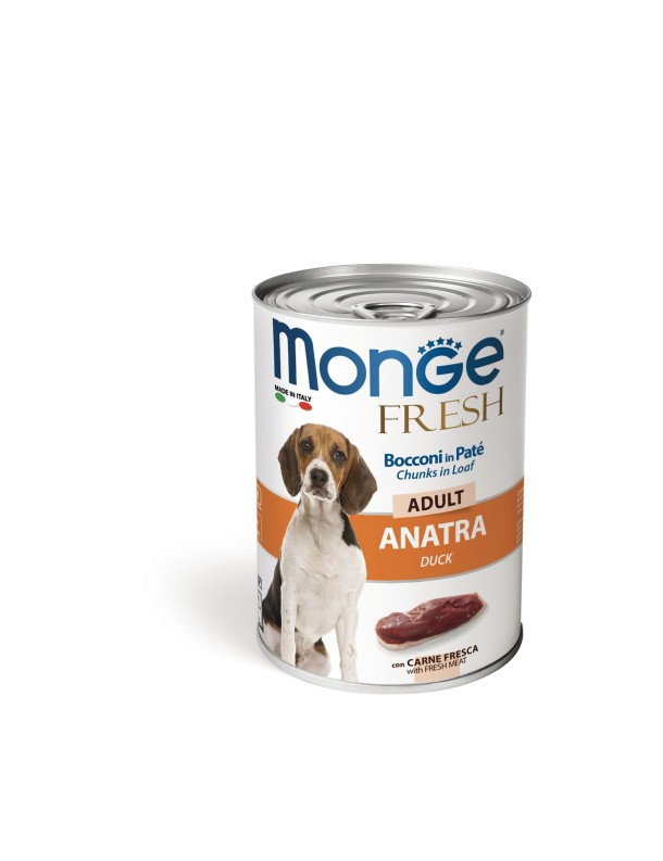 Monge FRESH morceaux en boîte Canard 400 g