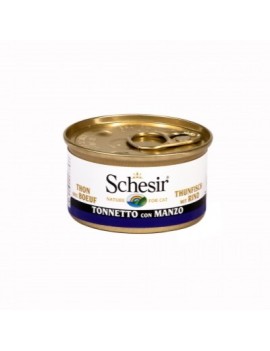 Schesir Boîte gelée Thon & filet de boeuf 85 g