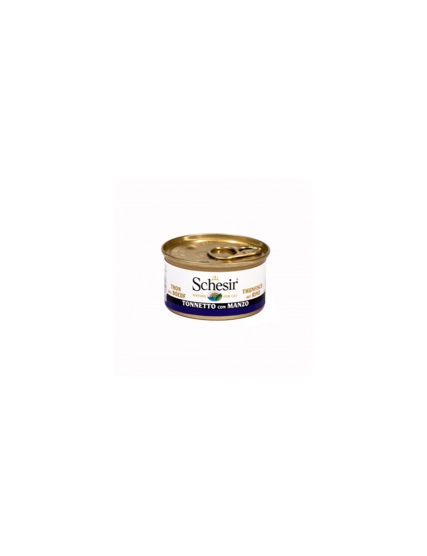 Schesir Boîte gelée Thon & filet de boeuf 85 g