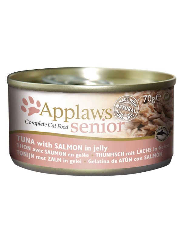 Applaws Natural Cat Senior Thon avec saumon boîte 70 g