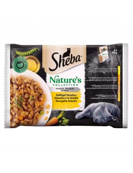 Sheba Nature's collection Volaille sachet en gelée 4x85 g