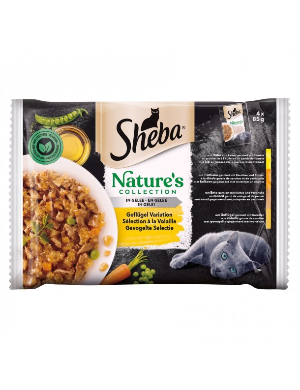 Sheba Nature's collection Volaille sachet en gelée 4x85 g