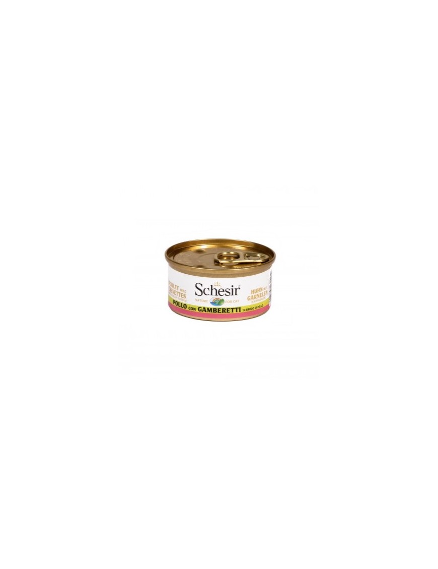 Schesir Boîte bouillon Filet de poulet & crevettes 70 g