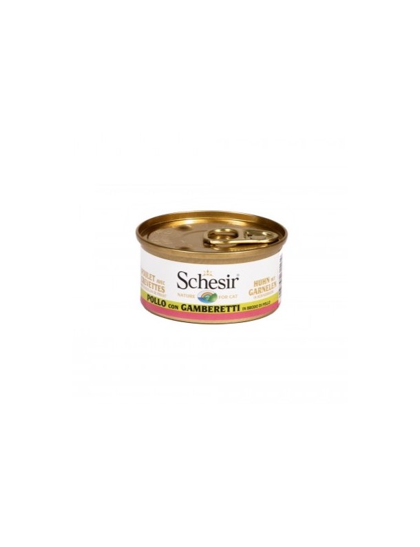 Schesir Boîte bouillon Filet de poulet & crevettes 70 g